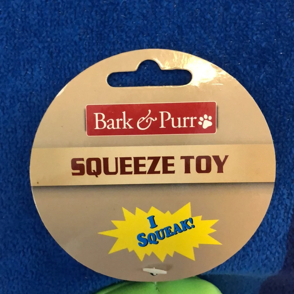 Bark & Purr Squeeze Dog Toy Floral Aloha Print Slipper Squeaky 8” x 4” New NWT
